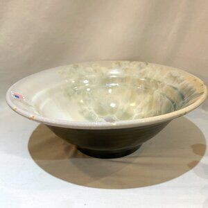 Bill Campbell Crystalline Pottery Bowl 11" D x 4" H Signed